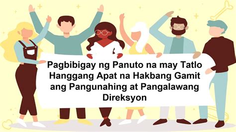 kahulugan ng pangalawang direksyon|Pagbibigay ng Panuto na may 3.